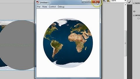 How to create rotating earth in adobe flash