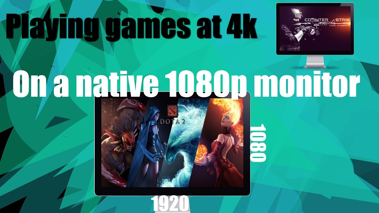 1080p Images: Playing Games In 1080p On 4k Monitor