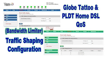 How to configure QoS Traffic Shaping on Globe modem Prolink h5004nk