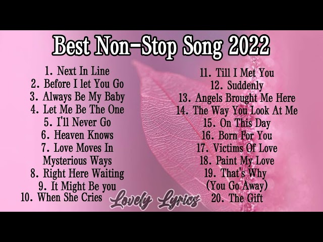 Best Non-Stop Music/Song 2022 class=