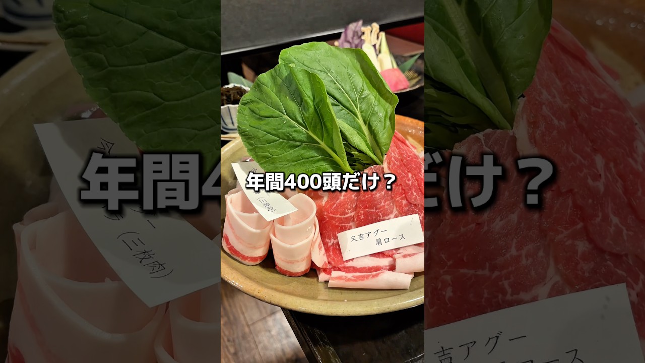 【年間400頭だけ？】今帰仁アグー豚しゃぶしゃぶ#グルメ #飯テロ #食事