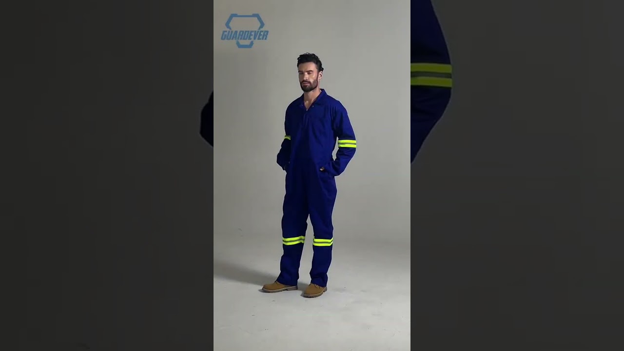 Hi Vis Constuction Mens Work Coveralls. 
