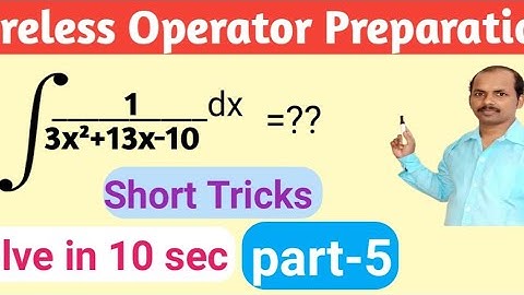 Wireless Operator Maths Short Tricks(Integration) | WBP Wireless Operator Mains exam Preparation.
