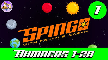 Spingo (Bingo) #1 | Numbers 1-20 | Numeracy for kids | Games | Kids Entertainment | Pevan & Sarah