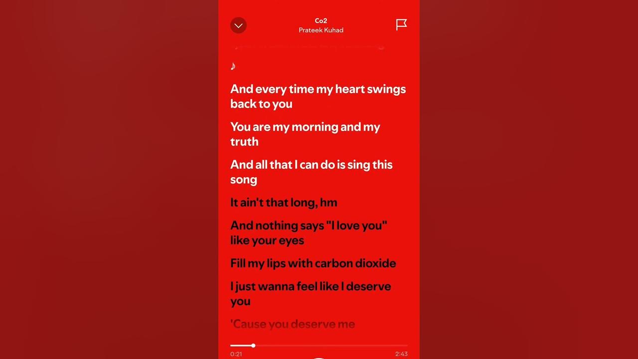 Co2 - Prateek Kuhad (Lyrics) #co2 #prateekkuhad #lyrics #shorts Co2 - Prateek Kuhad (Lyrics) #co2 #prateekkuhad #lyrics #shorts