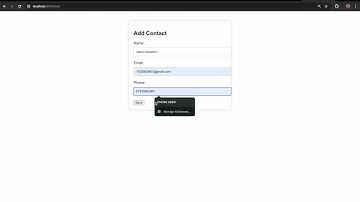 Managing a Contact List using Python Flask with MongoDB Database