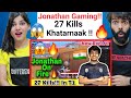 Jonathan on Fire🔥27 Kills T1 Scrims 🇮🇳 | Jonathan Gaming Reaction !!