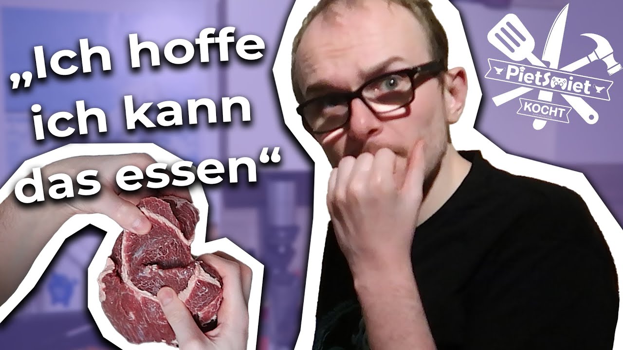 Ungewöhnliches Fleisch bei PietSmiet kocht Ochsenbäckchen