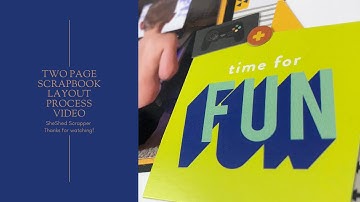 Two Page Scrapbook Layout Process Video: Mini Paper Pad Class//Boys Rule