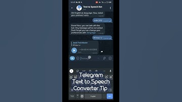 Telegram Text to Speech bot