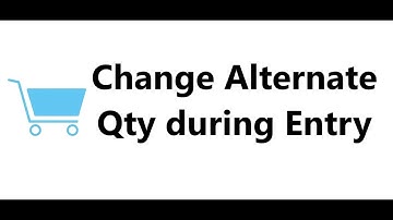 Change Alternate Qty during Entry ||New feature for TallyPrime|TallyPrime