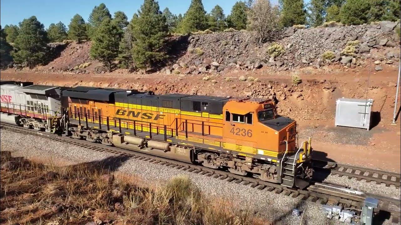BNSF 4236 with Friendly Engineer at Williams Junction YouTube