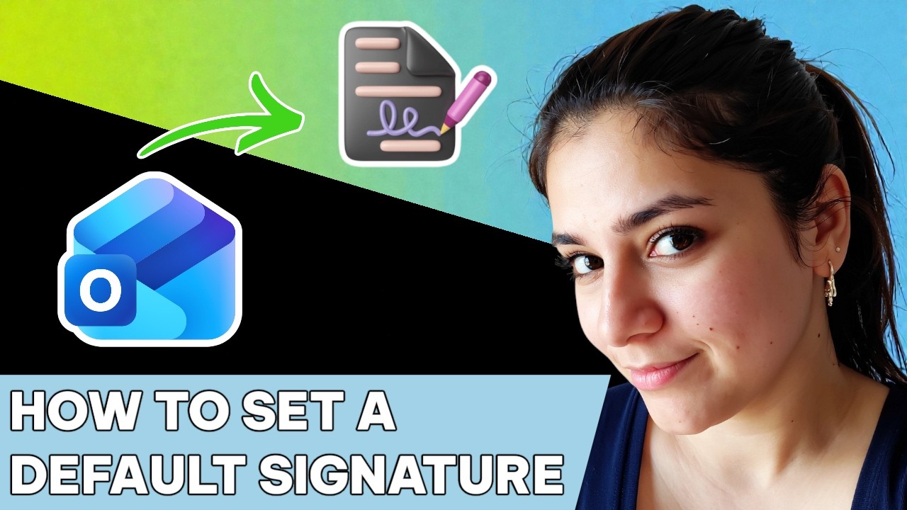 How to set a default signature in Microsoft Outlook - YouTube