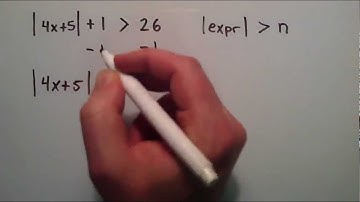How to Solve an Absolute Value Inequality ( Example 4 ) , Intermediate Algebra , Lesson 54