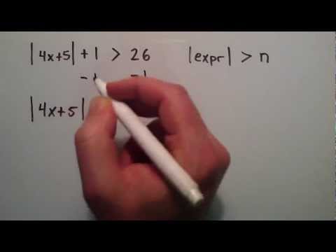 How to Solve an Absolute Value Inequality ( Example 4 ) , Intermediate Algebra , Lesson 54