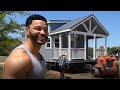 TINY HOME HOW TO Deliver and Set a RV Park Model