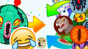 ONE vs. ALL! Agar.io Funny and Crazy Solo Agario Destroying Team Moments