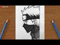 How to Draw Kakashi Hatake || Anime Drawing Tutorial || Kakashi Drawing from Naruto