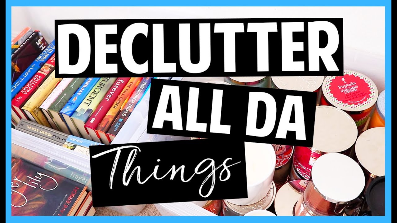 Declutter With Me // Books, Candles, and More!