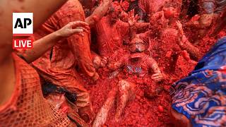 La Tomatina 2026 LIVE: Watch tomato street fight in Spain