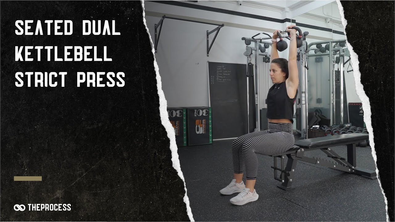 Seated Dual Kettlebell Strict Press YouTube