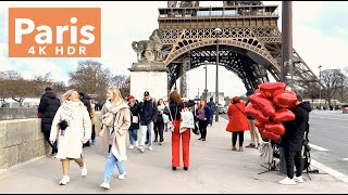 Paris France - Hdr Walking Tour - March 13, 2023 - 4K Hdr 60 Fps
