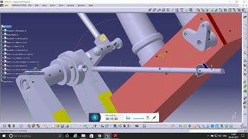 BEAM ENGINE ASSSM 4 - CATIA V5 R20 | Part design | Surfacing | Assembly | KEY SHOT | Body in set