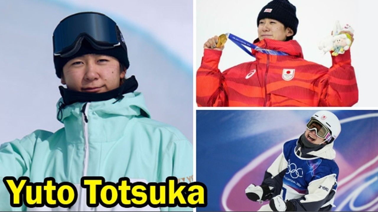Юто Тоцука завоевал золотую медаль в сноуборд-хафпайпе среди мужчин на зимних Олимпийских играх 2...