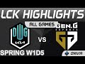 DK vs GEN Highlights ALL GAMES LCK Spring Season 2022 W1D5 DWG KIA vs Gen G by Onivia