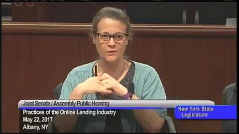 New Economy Project's Sarah Ludwig testifies befor...
