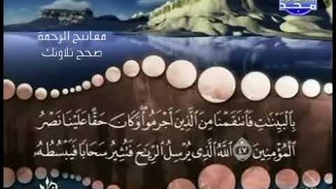 القراءة الصحيحة للآية 48 سورة الروم