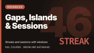 SQL Gaps and Islands & Sessionization Explained | Advanced SQL