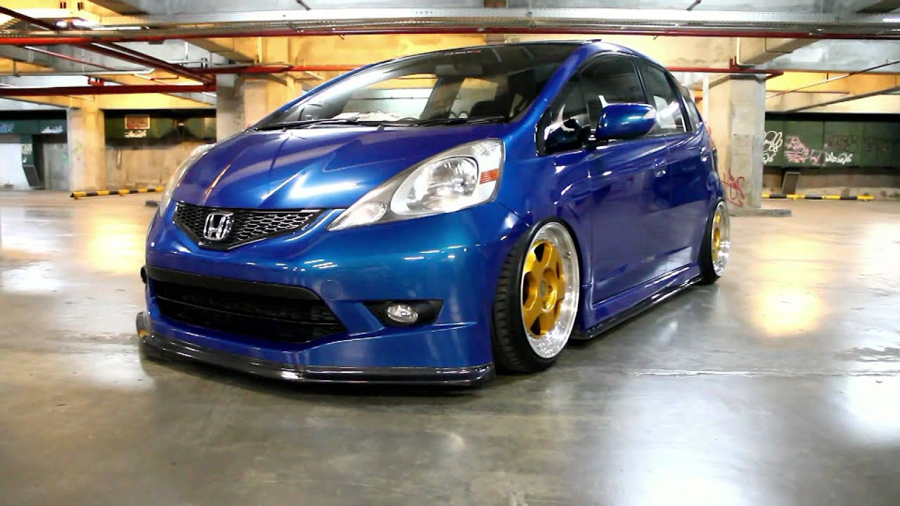 Bagged Honda Fit GE8 YouTube