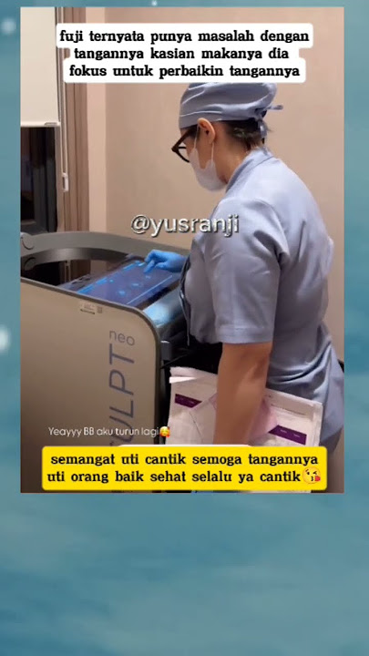 Fuji Tanyata has a problem with his arm, poor him, that's why he came to the clinic for treatment...
