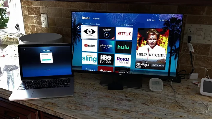 Roku to watch Security IP or Baby Camera Monitor- Big Screen TV or Monitor