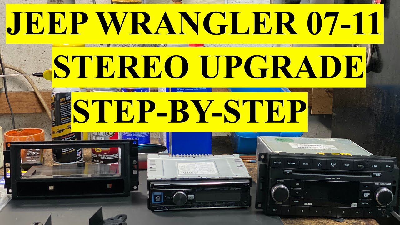 Upgrade and Install Stereo/ Radio in 2007-2011 Jeep Wrangler JK -  Step-By-Step - YouTube