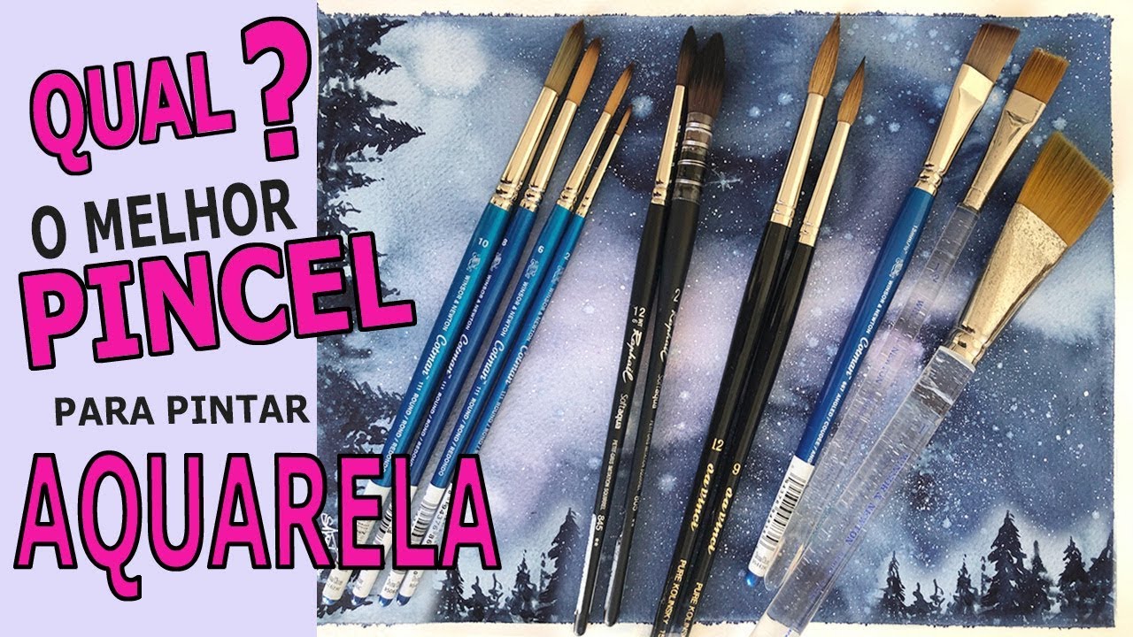 Qual o melhor pincel para pintar aquarela?