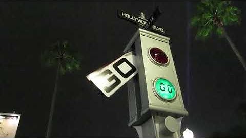 An old Acme semaphore traffic signal in Walt Disney World in Orlando, Florida