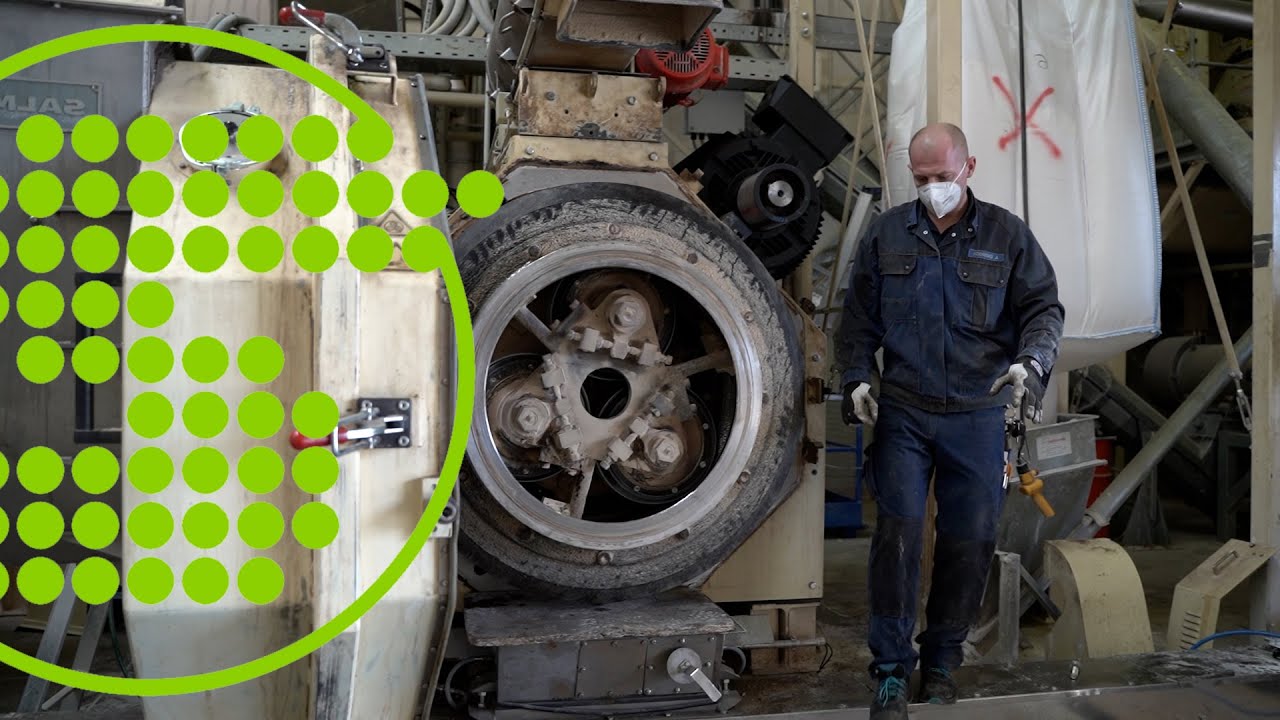 Umrüstung einer MAXIMA Pelletierpresse - Montage SALMATEC