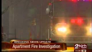 Man arrested for arson after apartment fire