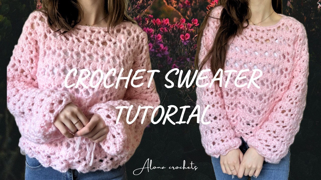 How to Crochet a Chunky Oversized Sweater | Step-by-Step Tutorial
