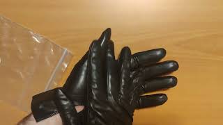 Black Unlined Leather Gloves
