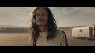 Faith Picozzi in the Kia Stinger Super Bowl commercial starring Steven Tyler "Feel something again"