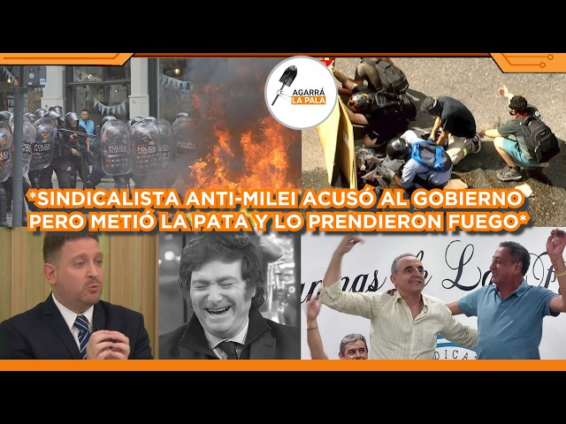 JONI VIALE PRENDIÓ FUEGO A SINDICALISTA ANTI-MILEI QUE QUISO LLORAR INFILTRADOS PERO METIÓ LA PATA
