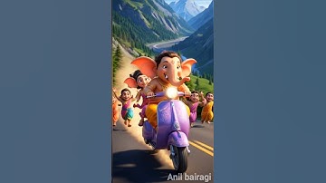 Ganesha’s Scooter Ride 🛵✨ | Funny & Divine 3D Animation Story | Lord Ganesha Cartoon”