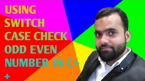 C++ program to check odd or even using switch case