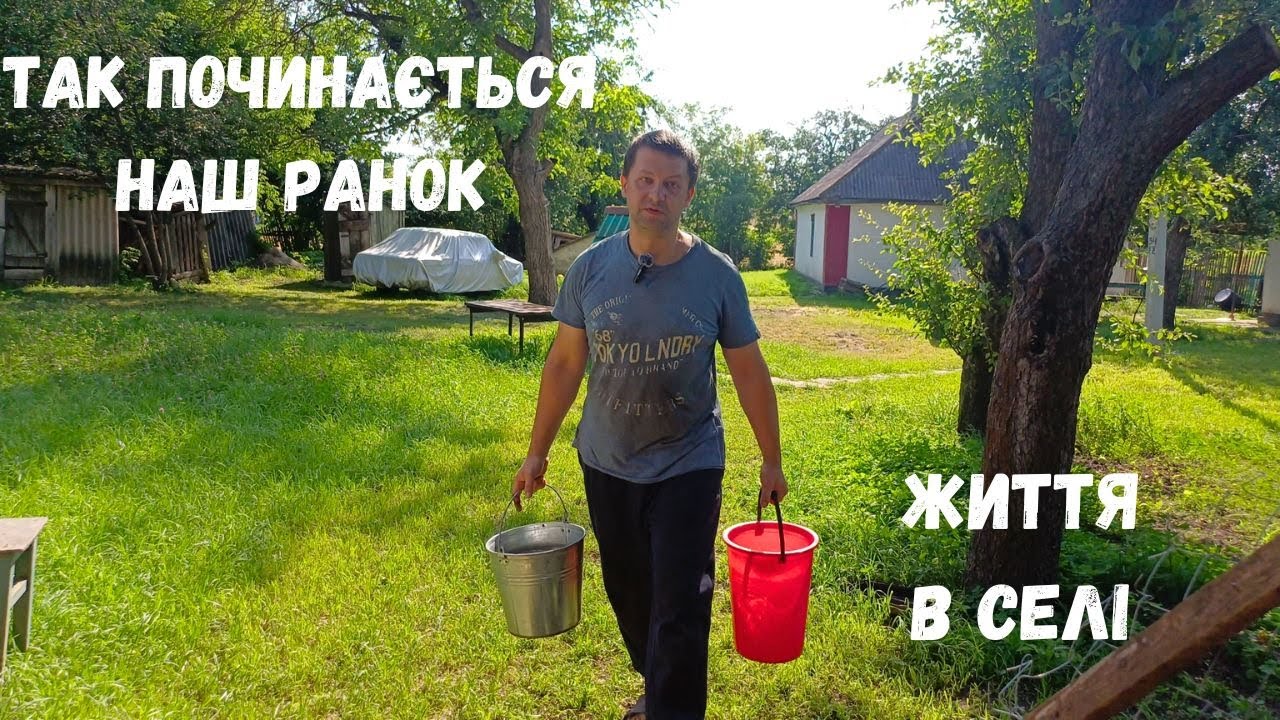Так починається наш ранок в селі Переїхали з міста в село Годуємо гусей та качок Наше життя в селі