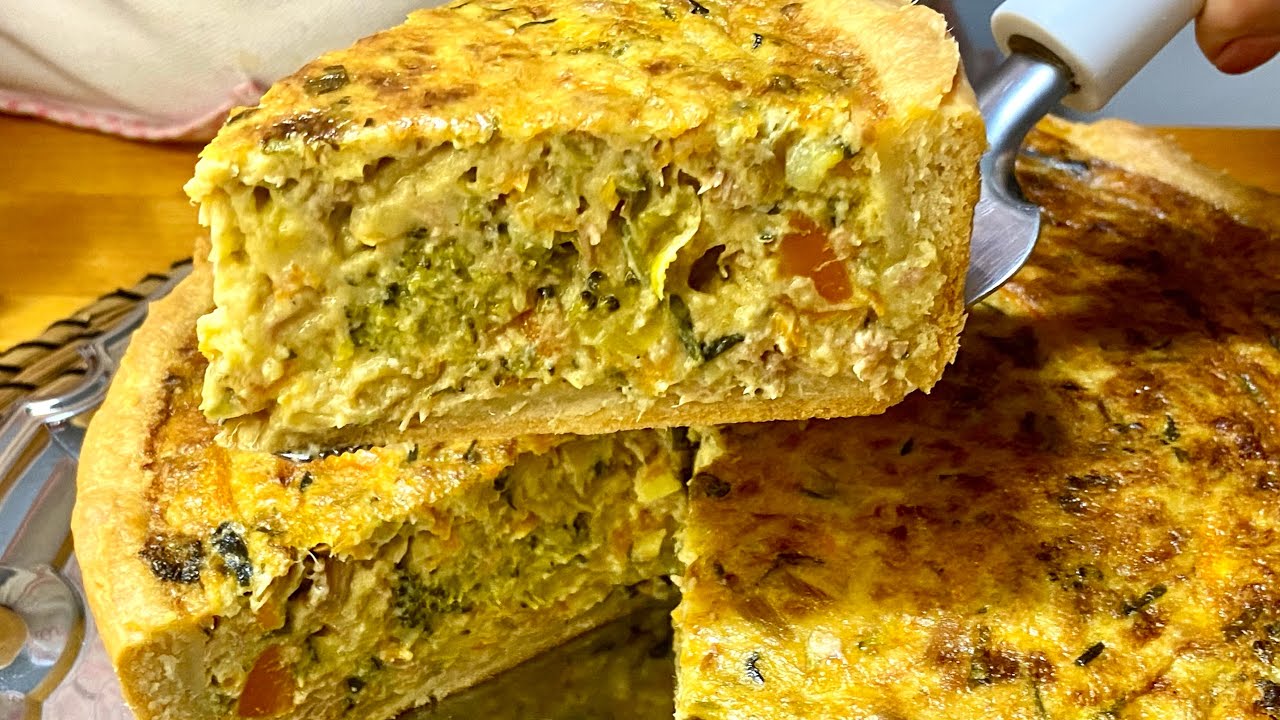 Quiche de Atum (e legumes) absolutamente deliciosa! Venha ver!