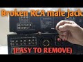 How to remove RCA male jack from female aux