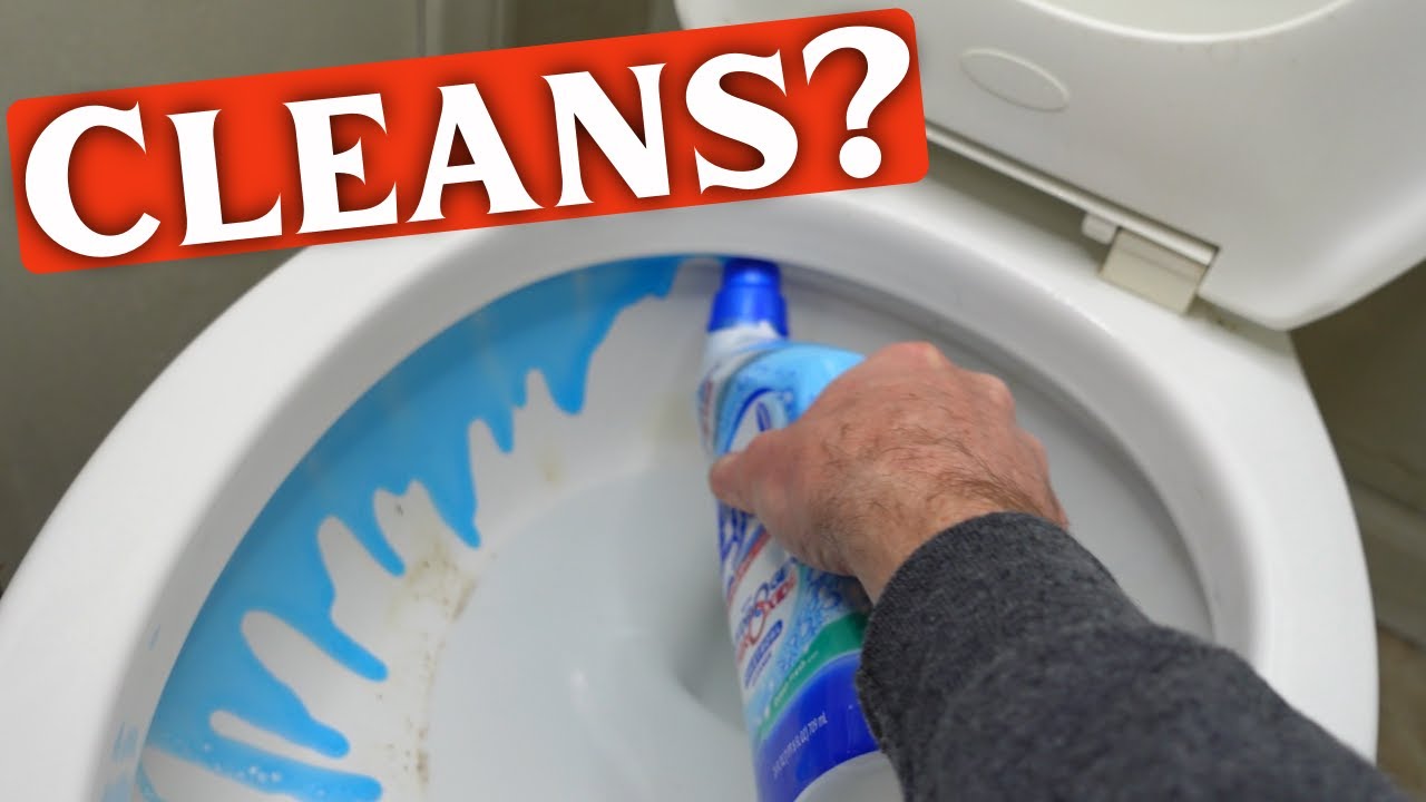 The EASIEST Way to Clean the Porcelain Throne? Lysol Toilet Bowl Cleaner Gel Review YouTube